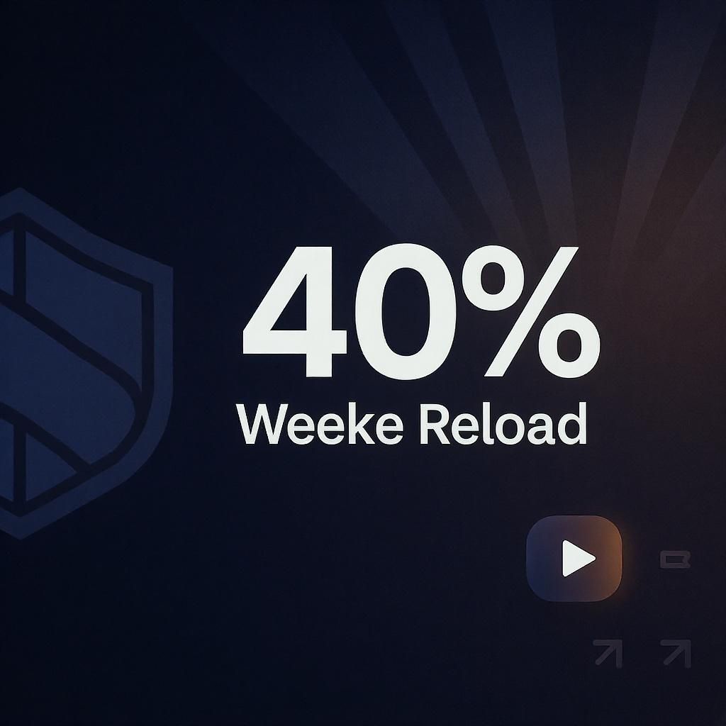 40% Weekend Reload up to C$120